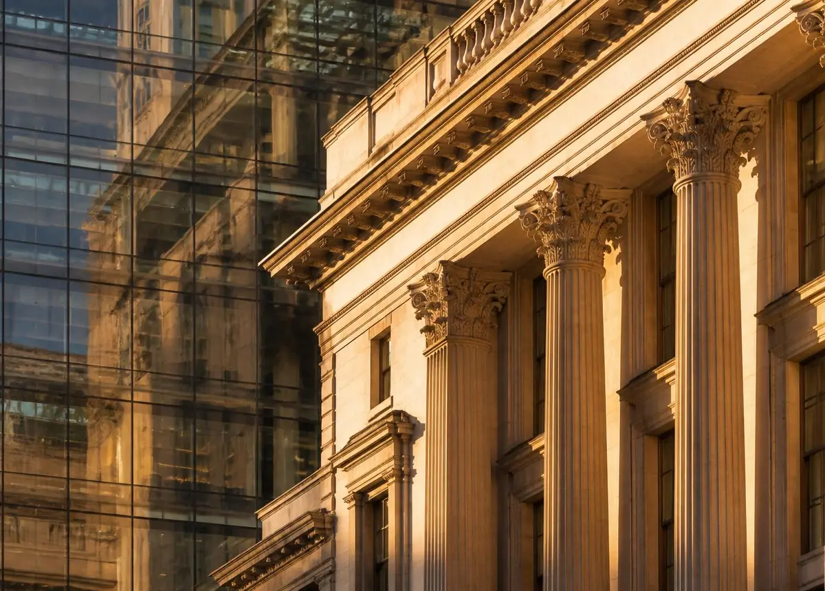 Architecture of an international financial institution